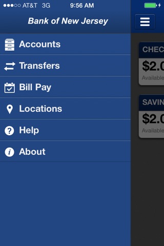 Bank of New Jersey Mobile screenshot 2