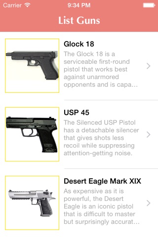 Guns Information screenshot 2