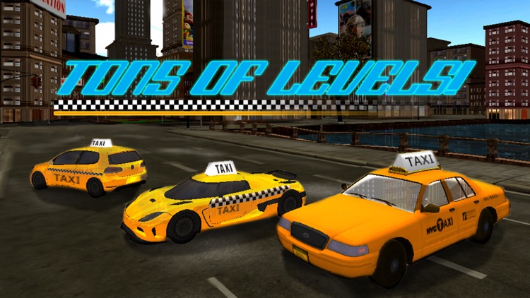 3D Taxi City Parking - Crazy Cab Traffic Driving Simulator Extreme : Free Car Racing Game