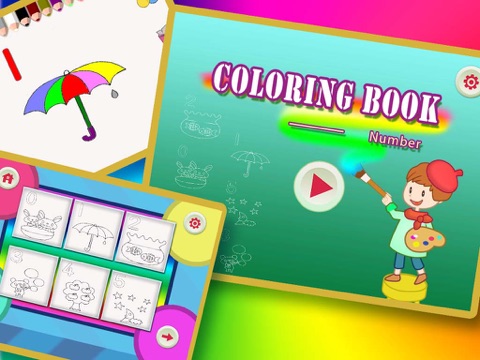 Скриншот из ABC Colouring Book 17 - Painting for the numbers from 0 to 9