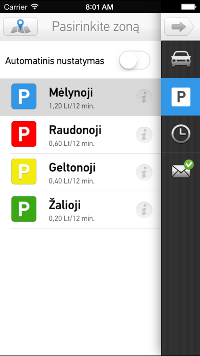 Screenshots of m.Parking for iPhone