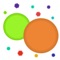 Dot Eat Dot is a game based upon the principle of big dots eating smaller dots