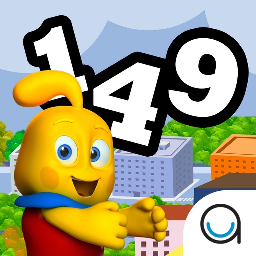 City Numbers 123 Peekaboo Hide & Seek Math Game FREE icon