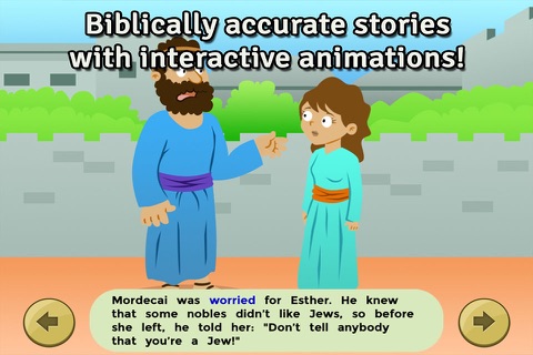 Bible Heroes: Esther and the King - Bible Story, Coloring, Singing, Puzzles and Games for Kids screenshot 2