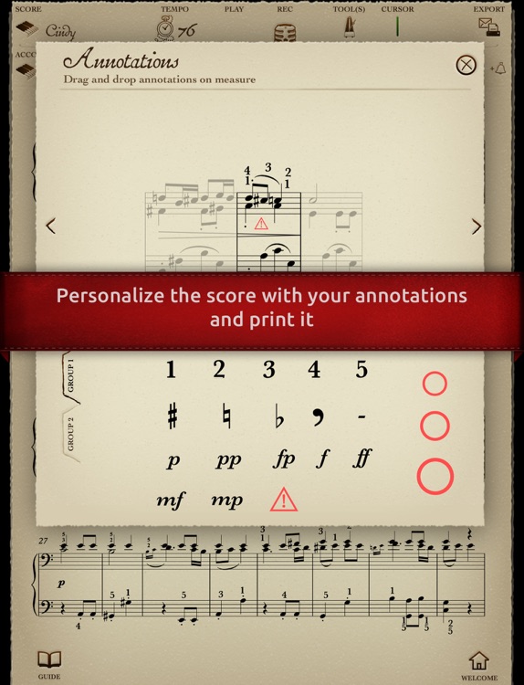 Play Beethoven – « Für Elise » (interactive piano sheet music)