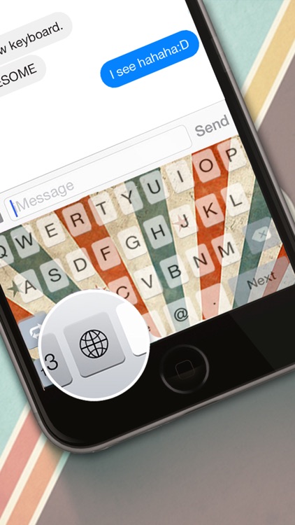 Custom Keyboard Vintage : Color & Wallpaper Themes in The Best Designs Collection Style