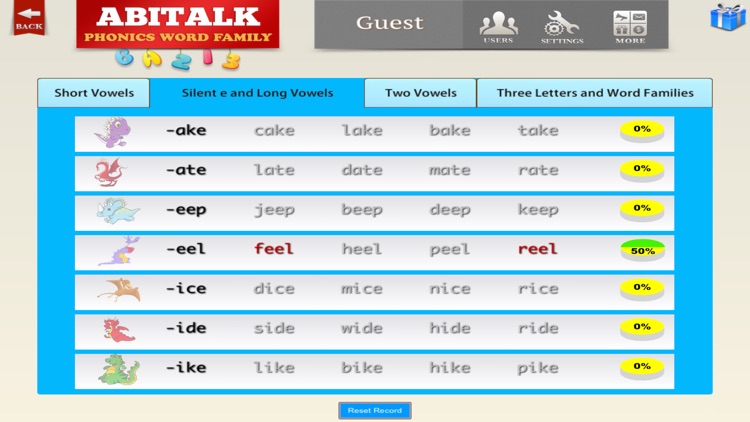 ABC Phonics Word Family -  preschool kindergarten reading skill screenshot-0