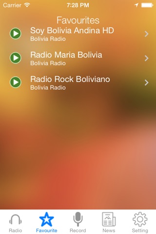 Bolivia Radio News Music Recorder screenshot 3