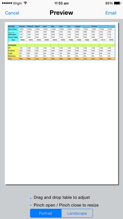 Spreadsheet touch: For Excel style spreadsheets screenshot-3