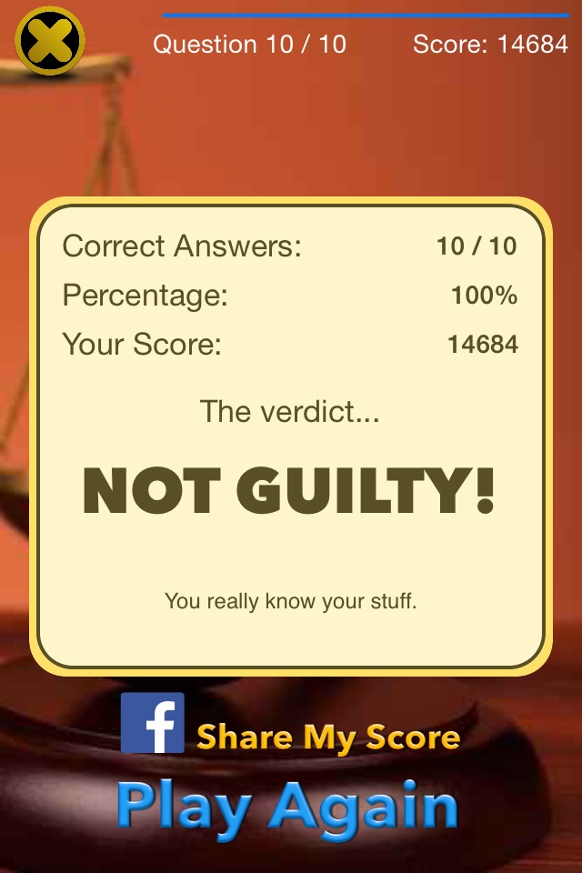 Criminal Justice Terminology Quiz screenshot 4