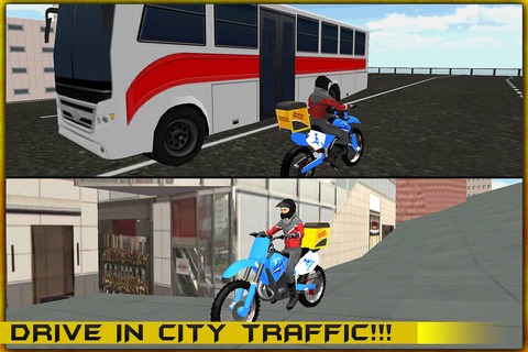 Motorcycle Cargo Delivery Boy 3D Simulator screenshot 2