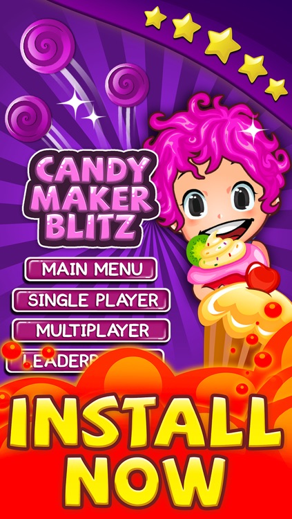 Candy Game - Match 3 Candies Puzzle For Children HD FREE screenshot-4