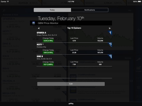 GBMhomebroker For iPad screenshot 3