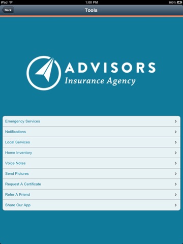 Advisors Insurance Agency HD screenshot 2