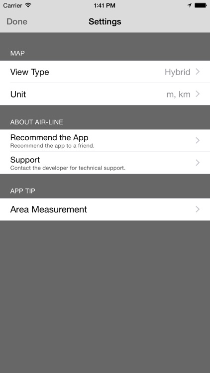 Air-Line - Distance measurement