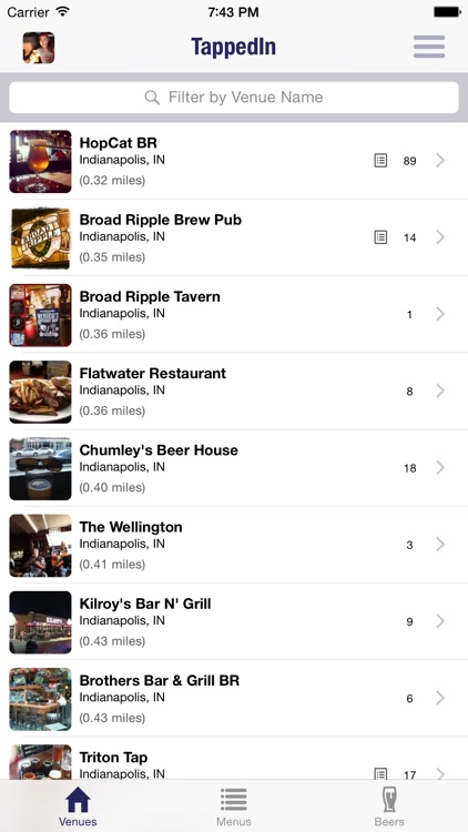 TappedIn - Socially curated beer menus