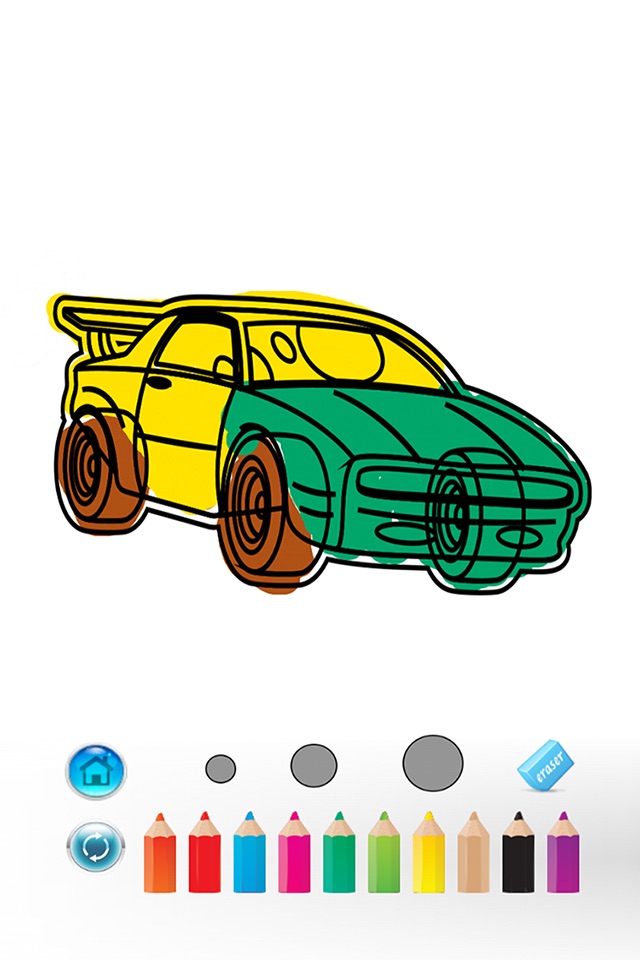Car Color Book - Coloring game for Kids & Toddlers screenshot 2
