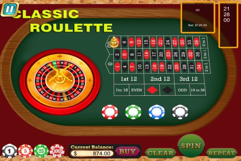 Classic Roulette - Live All In 3d Casino Style Game screenshot 3