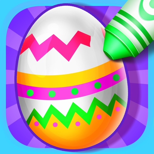 Easter Eggs Kids Coloring Book: My First Coloring & Painting Kids & Toddlers Game Icon