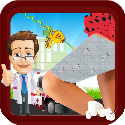 Thigh Surgery - Crazy doctor surgeon treatment & virtual leg hospital game Icon