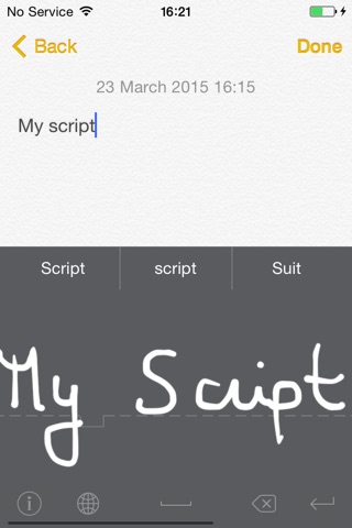 MyScript Stylus - Handwriting Keyboard screenshot 2