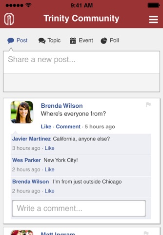 Trinity University Community screenshot 2