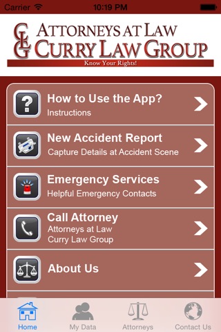 Curry Law Group Accident App screenshot 2