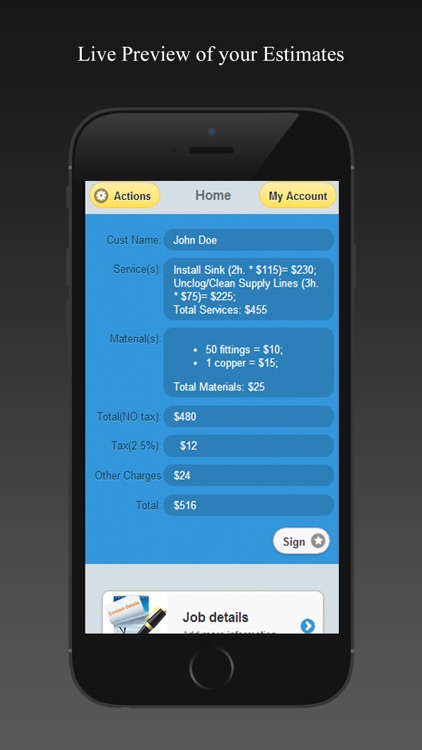 Plumbing Estimates screenshot-3
