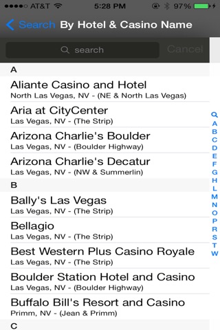 Las Vegas Hotels and Casinos Finder screenshot 3