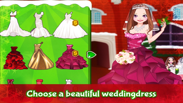 Christmas Brides – Supermodel Girl Game for girls who like beauty, style and models in Christmas wedding style