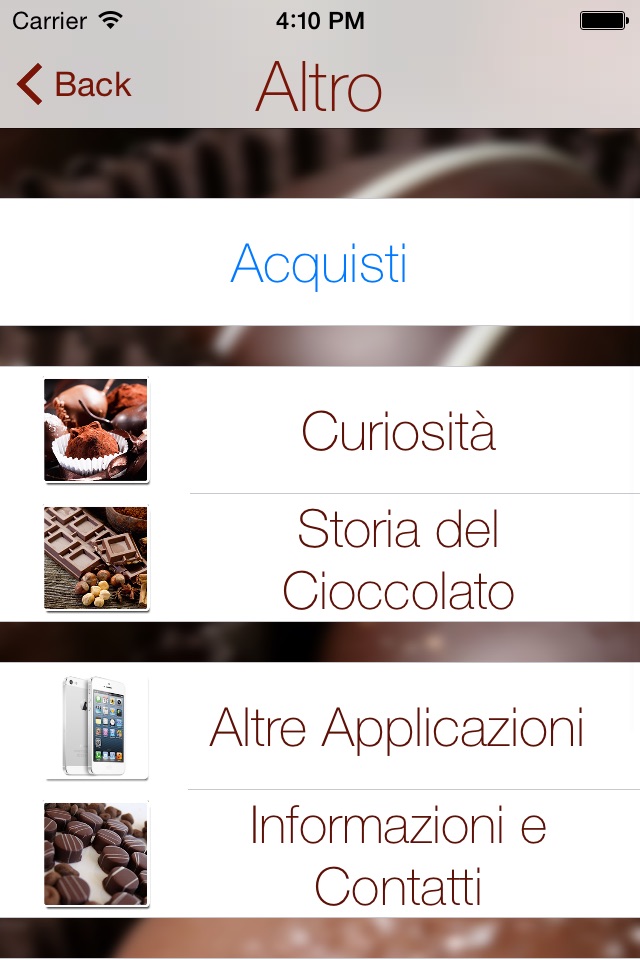 Degusta Cioccolato screenshot 4