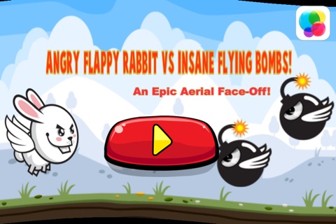 An Angry Flappy Rabbit Vs Flying Bombs Christmas Edition - HD Pro screenshot 3