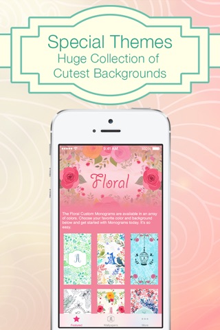 Monogram Wallpapers With Initials Badges & Glitter Themes screenshot 4