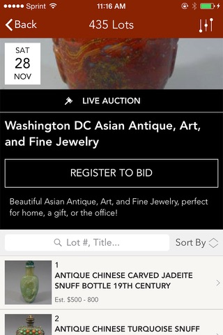 Capitoline Auction Gallery screenshot 2