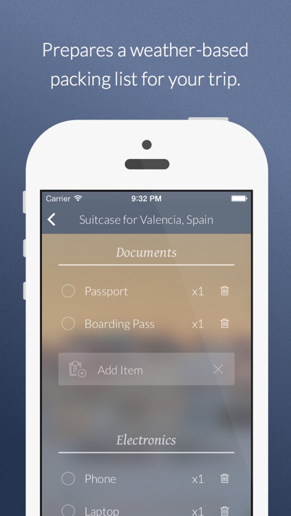 Travel Butler - Vacation Trip Planner with Weather Forecast & Packing List