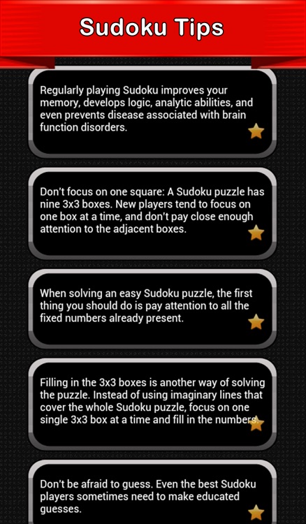 Sudoku Tips