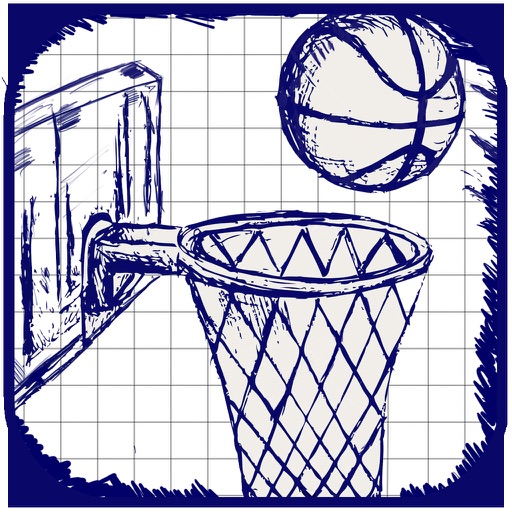 Dropshots: Doodle Basketball Throw Free iOS App