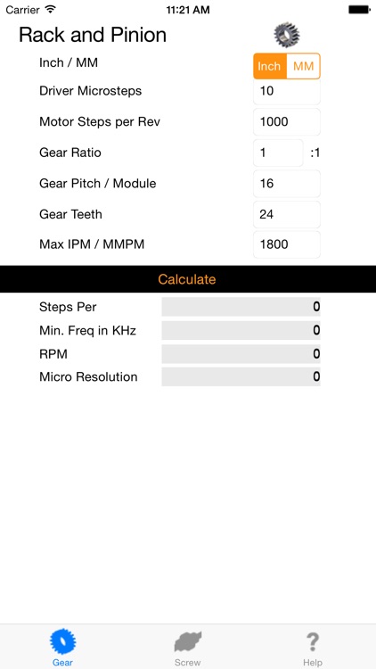 Axis CNC Drive Calculator