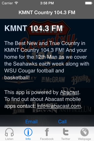 KMNT Country 104.3 FM screenshot 3
