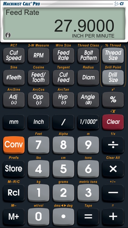 Machinist Calc Pro -- Advanced Machining Math Calculator and Reference Tool