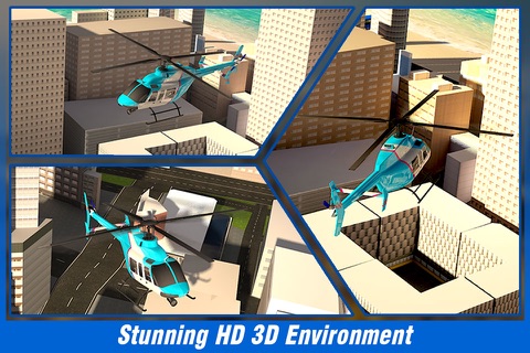 City Helicopter Flying Simulator – Fly Air Copter Over the Urban Land screenshot 2