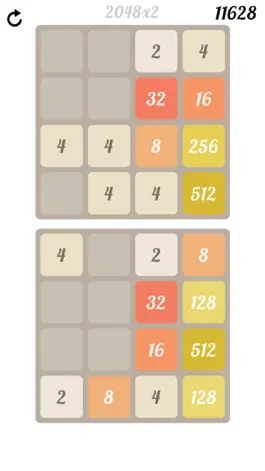 Game screenshot 2048x2 - Two boards in one game - 2048 Gets more addictive, creative & exciting mod apk