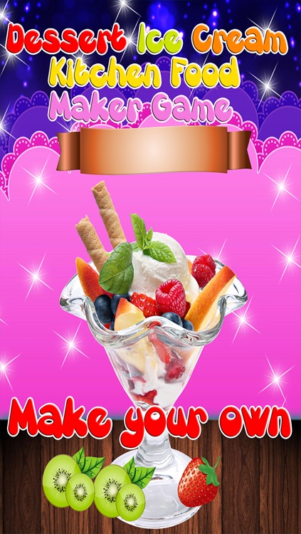 Dessert Ice Cream Kitchen Food Maker Game