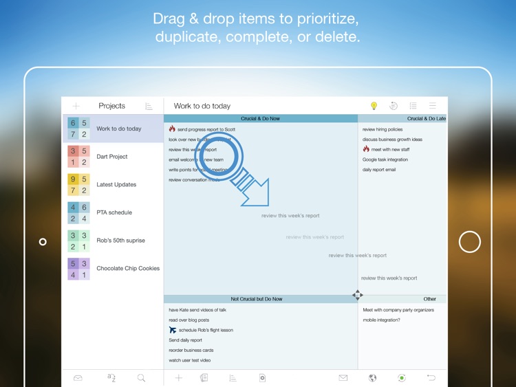 Priority Matrix for iPad - Manage Effectively