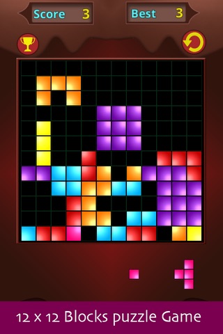 Blocks Puzzle Jam - An interesting 12 x 12 colored square game for all ages screenshot 2