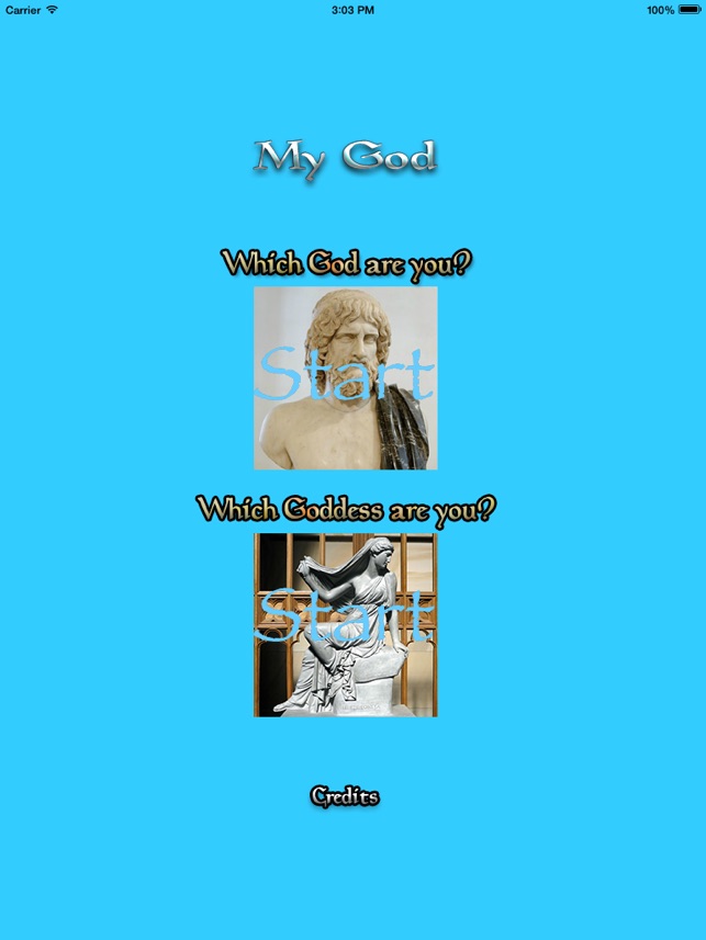 My God - Psychological Test Using Gods f