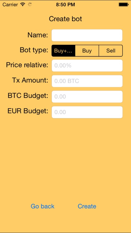 Bitcoin Trading App