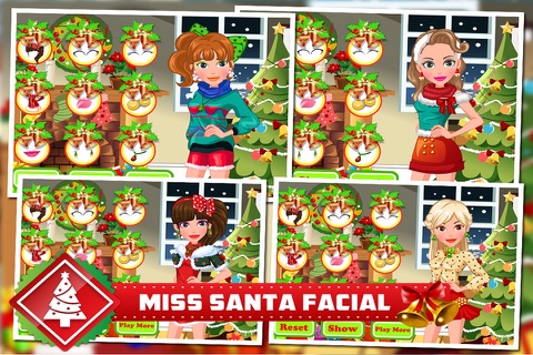 Facial Miss Santa - Makeover,Makeup,Dressup Games screenshot 3