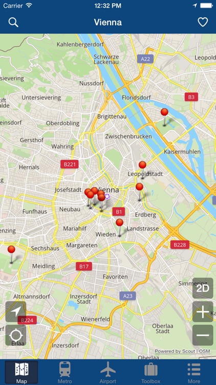 Vienna Offline Map - City Metro Airport