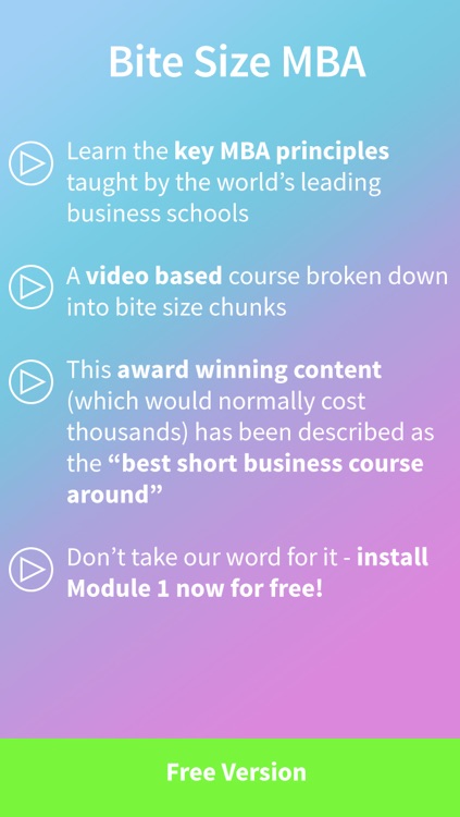 Bite Size MBA: Free Version screenshot-0